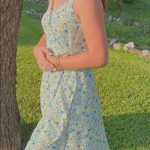 alterd state green and blue floral maxi dress!